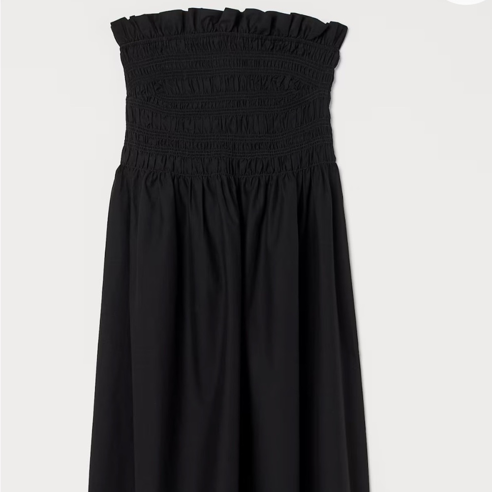 H& M Elegant Black Strapless Dress